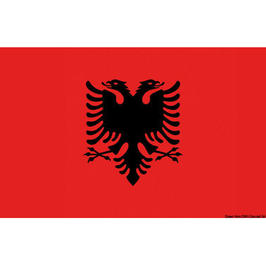 Albanian lippu 20 x 30 cm