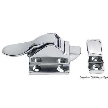 Snap-in-lås spegelpolerad AISI316 48x38 mm