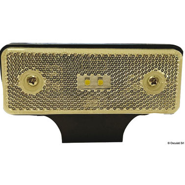 Hvitt sidemarkeringslys LED 12/24 V