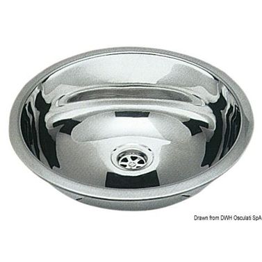 Rund diskho SS, spegelpolerad 387 mm
