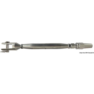 Vantskrue med bikonisk terminal 5 mm
