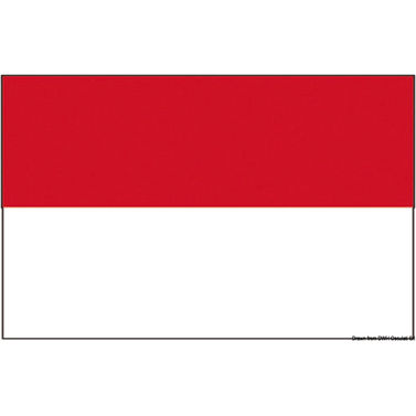 Monacon ruhtinaskunnan lippu 40 x 60 cm
