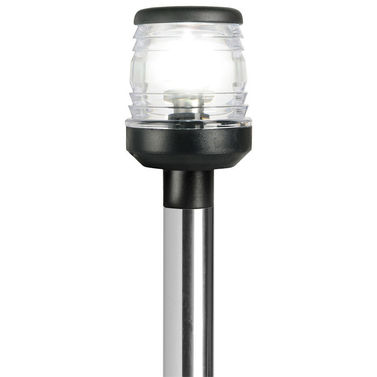Sammenleggbar LED-lanternestang 360° svart plast 60 cm