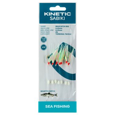 Kinetic Sabiki Sill Rigg MaxCatch Fishskin / Flerfarget
