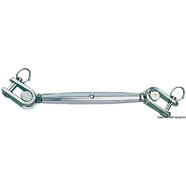 Vantskrue med 2 leddede gafler AISI 316 6 mm