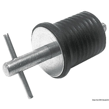 SS drænprop med neoprentætning 22 mm