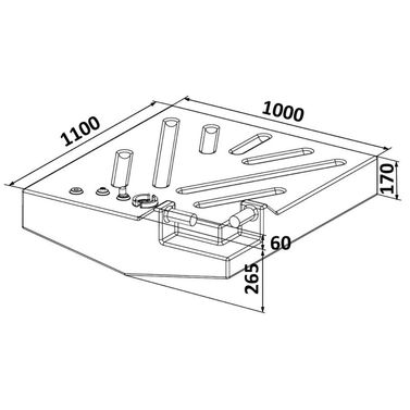Polttoainesäiliö bensiinille 206l.
