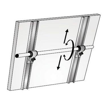 Justerbar Solcellepanelholder