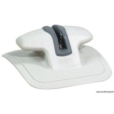 Fast Rubber förknap med clamcleat RAL7035