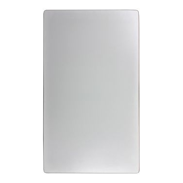 Forma Bordplate Hvit med kant i teak, 66x112cm