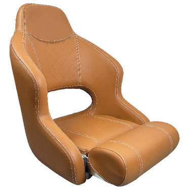 ESM H52 deluxe sport flip up -tuoli Cognac väri