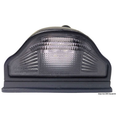 Hvid LED-belysning til nummerplade