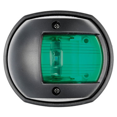 Compact svart/112.5° styrbordlanterne LED