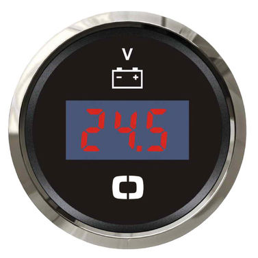 Digital voltmeter 8/32 V svart/glansig