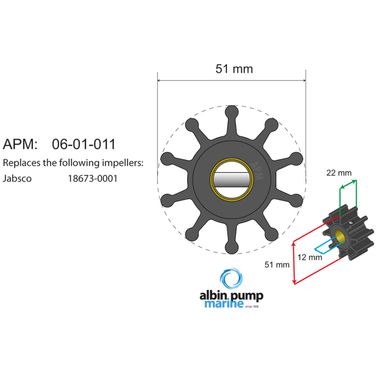 Impeller Kit 06-01-011 Innenbords