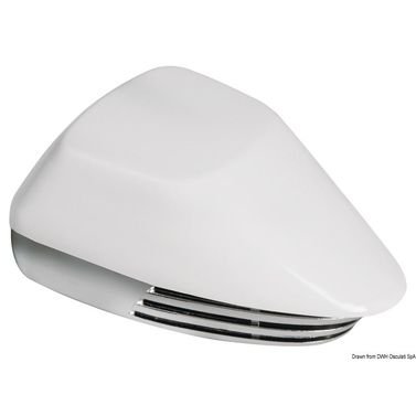 Signalhorn med membran hvid + forkromet ABS 12 V
