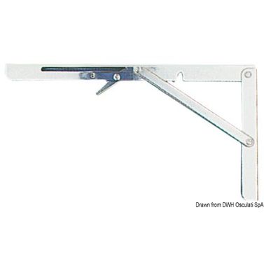 Ruostumaton taittuva pöydän varsipari 303x165 mm