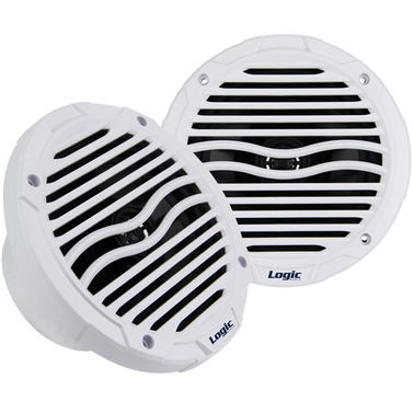 Højtalersæt Logic Soundlab Marine 6,5", 80w, Hvid 2stk