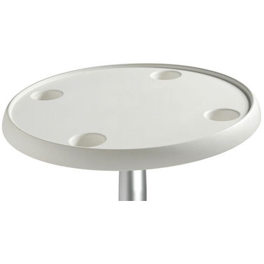 Pyöreä valkoinen komposiittimateriaalipöytä 610 mm