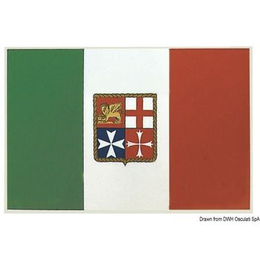 Selvklæbende italiensk nationalflag 15 x 22 cm