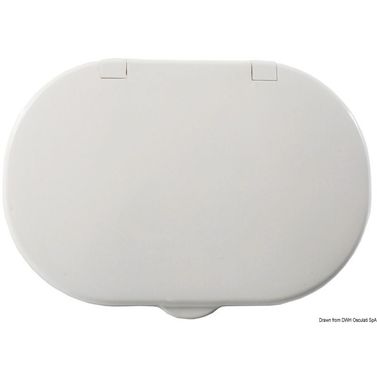 Oval neutral luge hvid