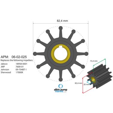 Impeller Kit 06-02-025 Innenbords