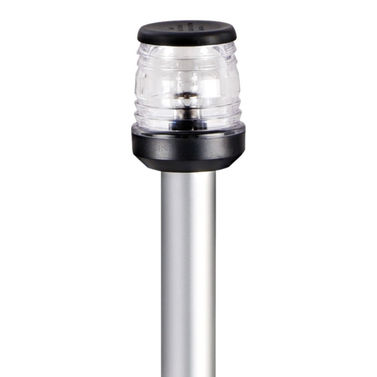 Classic aluminiumsstang 100 cm, svart 360°-lanterne