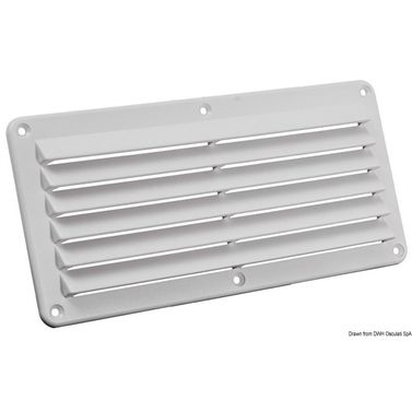 Nylon säleikköventtiili valkoinen 125x260 mm