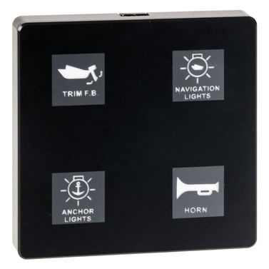 Elektrisk touchpanel med 4 brytere