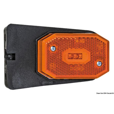 Orange LED-sidelys med beslag