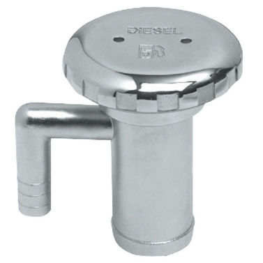 DIESEL däckspåfyllning spegelpolerad AISI 316 med ventilation 38 mm