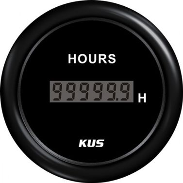 Kus Digital Timeteller, Svart, 12/24v