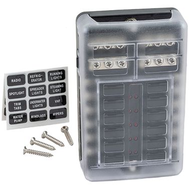 Skyllermarks Sikringsholder Flad stift med Minus terminalblok