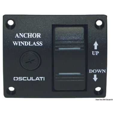 Kontrolpanel til ankerspil 75 x 62 mm