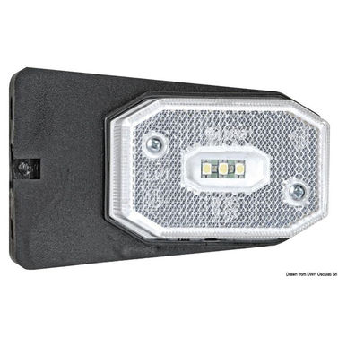 LED hvid frontlygte med beslag