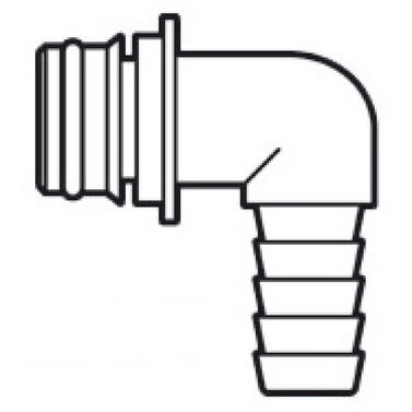 Europump 90° insticks-snabbkoppling gänga Ø 19 mm