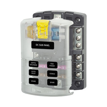 Blue Sea Sikringsboks 6 stk med minus Blue Sea Sikringsboks 6 stk med minus