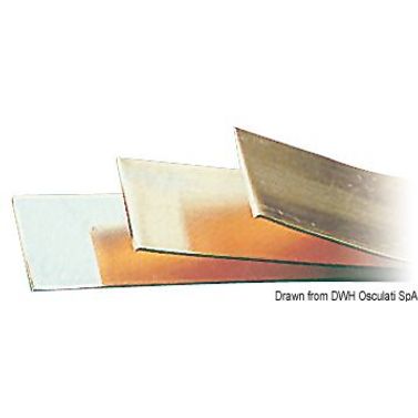 Galvanoitu kuparilevy 2 x 20 mm (4.20 m tanko)