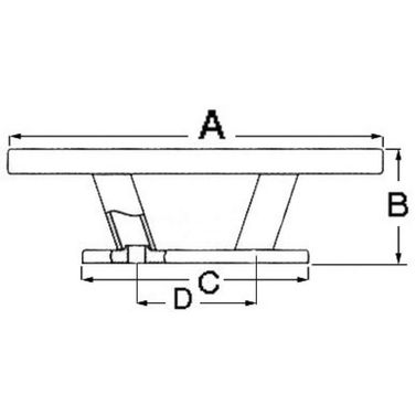 Nordik knap spegelpolerad AISI316 150 mm