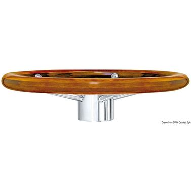 Ratt med ytterring av teak 350 mm