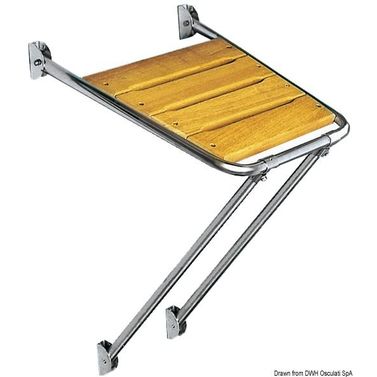 Hækplatform uden stige 58x52 cm