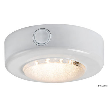 Ulkokäyttöön LED-kattovalaisin, valkoinen valo, ABS-runko