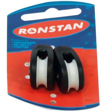 Ronstan Kiteblok sort 2-pak