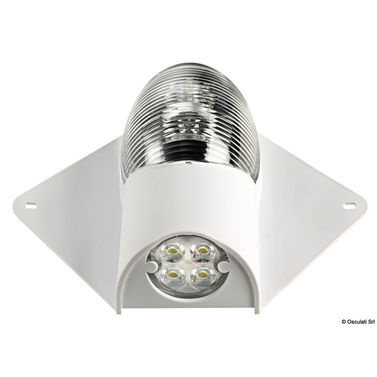 LED-lanterna och däckslampa 12/24 V, vitt hus