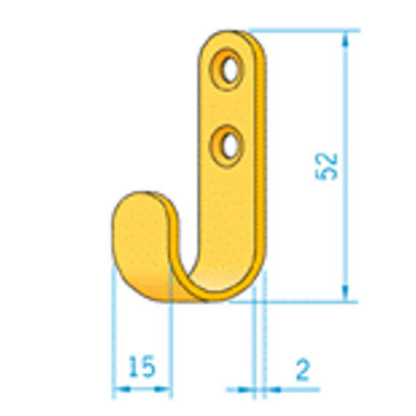 Roca Henger Messing, 52mm