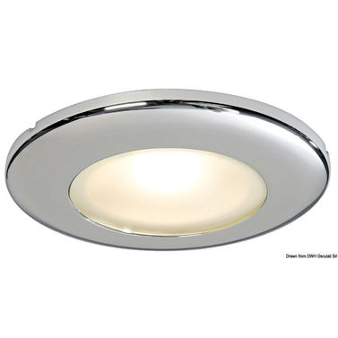 Capella II LED innfelt taklampe speilpolert hvit