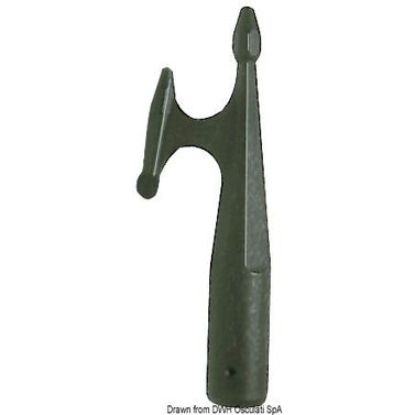 Venehaka polypropeeni valkoinen 30 mm