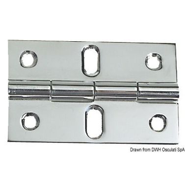 Hengsel med standardtapp 80x50 mm