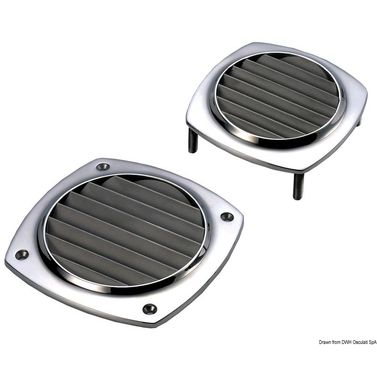 Ilmaventtiili AISI316 97x97 mm kierretapeilla