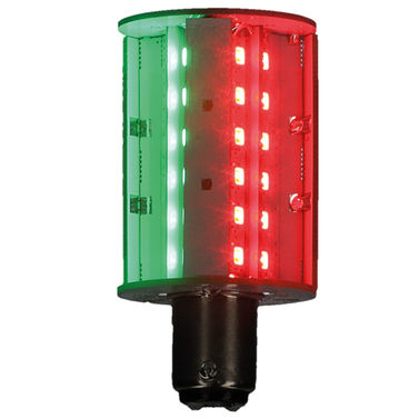 Nauticled lyktlampe BAY15D 10-35Vdc 3,9/35 W rød/grønn l l l l